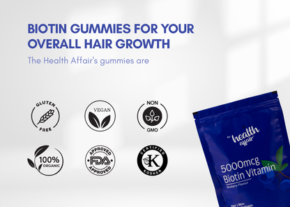 5000mcg Biotin Gummies -Blueberry