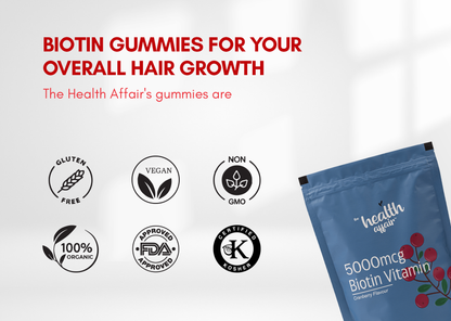 5000mcg Biotin Gummies -Cranberry