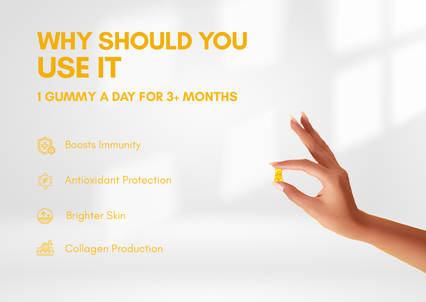 Vitamin C , D3 and Zinc Gummies -Lemon