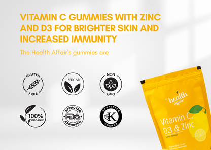 Vitamin C , D3 and Zinc Gummies -Lemon
